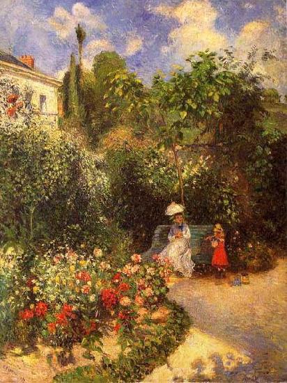 Camille Pissarro The garden of Pontoise China oil painting art